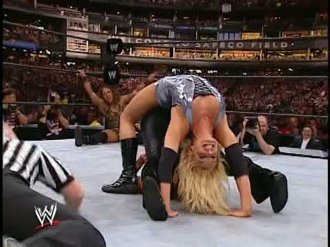 WWE Wrestlemania 19 Trish Stratus vs Jazz vs Victoria
