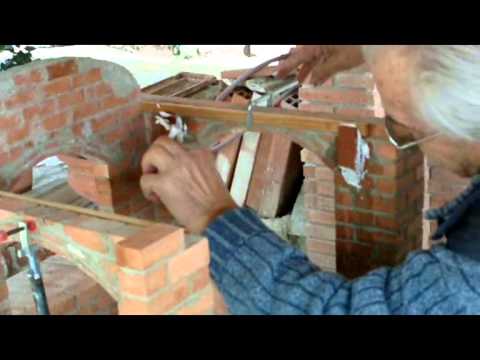 cimbra - Cómo hacer una cimbra arco elíptico en taller y montaje en la obra para la construcción de una bóveda escala 1:5 Video nº 93.