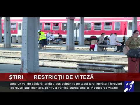 Canicula încetinește trenurile