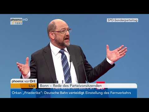 SPD (2018/01/21): Rede von Martin Schulz beim SPD-Bun ...
