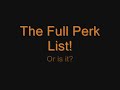 Modern Warfare 2 - Full Perk list