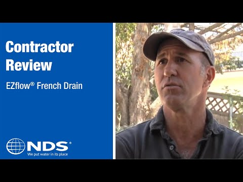 how to install ez flow french drain