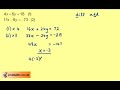 Solving Simutaneous Equations By Elimination e.g 3 (ACS BR)