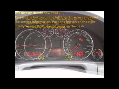 how to reset service light on audi a4
