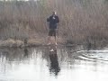 Fishing in deep river with the boys