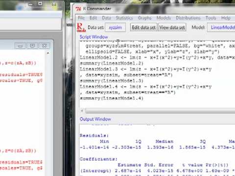 how to fit quadratic model in r