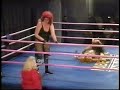 It's fine Ashley Cartier and Spanish Red vs Maltilda The Hun.Spanish Red turns her back on Ashley and it becomes a 2 on 1 domination until Tina comes to the rescue.Sexy Fine Ashley!Hot Women's Wrestling