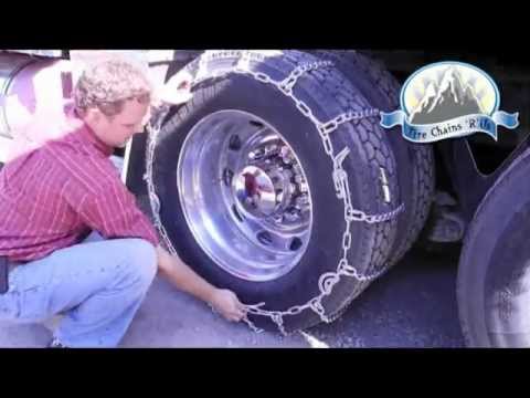 how to fit tire chains