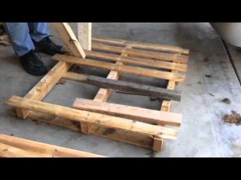 how to break down a pallet