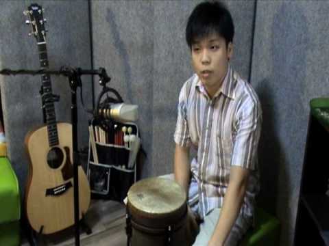 Djembe 1.09 - Intermediate rhythm 3 (slow rock)