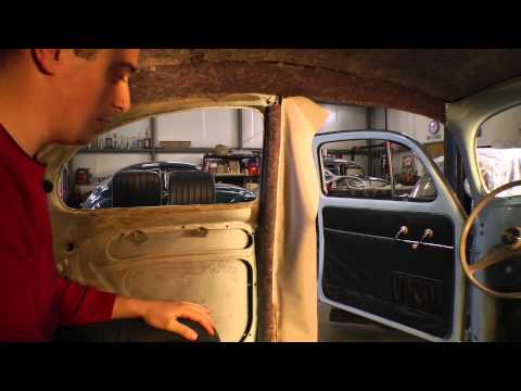 Classic VW BuGs How to Install Volks Multi-Piece Beetle Headliner Pt.3 of 6