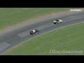 iRacing Solstice 3 wide pass at Lime Rock