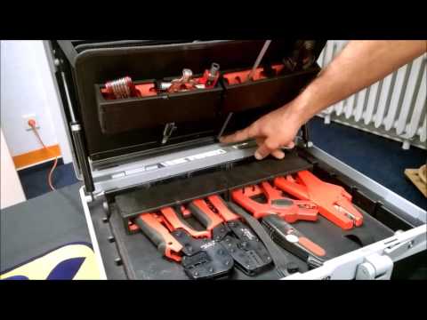 Cimco Werkzeugkoffer Diamant Meisterkoffer mit Trolly Elektriker Profi Werkzeugkoffer