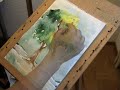 Painting a tree. Painting a tree.