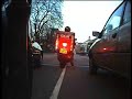 TDM900 bullet cam through London. West to East.