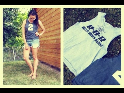 how to make a cutoff t shirt