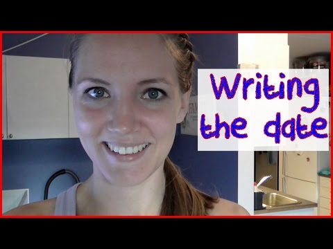 how to write dates in english