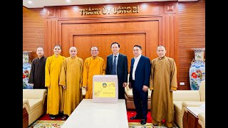 Ban Trị sự Phật giáo tỉnh thăm, chúc Tết lãnh đạo Thành phố