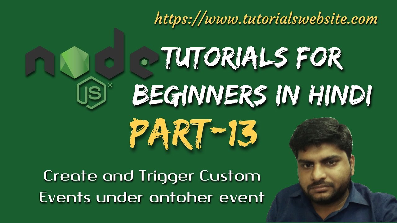 Create and Trigger Custom Event2 in Node.js Part13 tutorialswebsite
