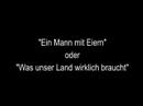 ...oder was unserem land heutzutage fehlt. eine klaus-harry pictures produktion!