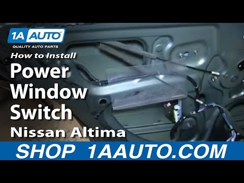 How To Install Replace Rear Power Window Switch 2002-06 Nissan Altima