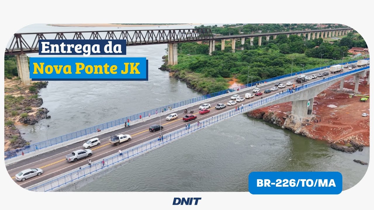 Nova ponte entre Estreito (MA) e Aguiarnópolis (TO) é entregue à população
