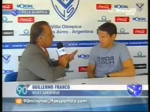 Guillermo Franco habla sobre su llegada a V&eacute;lez