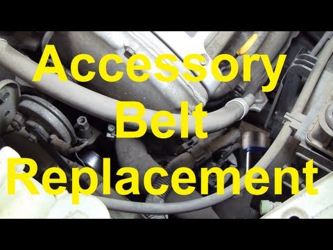 How To Change The Serpentine/Accessory Belt On A Nissan Maxima, Altima, Etc
