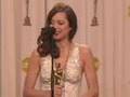 Marion Cotillard Oscar 2008 Singing Press Room Exclusive