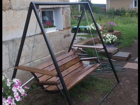 Самодельные садовые качели фото Самодельные садовые качели фото