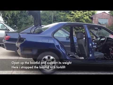Boot lid Removal and Disassembly – Peugeot 406