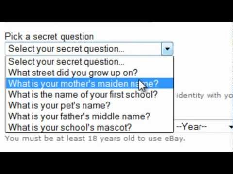 how to create an ebay account