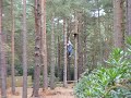 Hayley on the zip wire