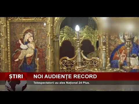 Slujba de duminică, urmărită pe Național 24 PLUS