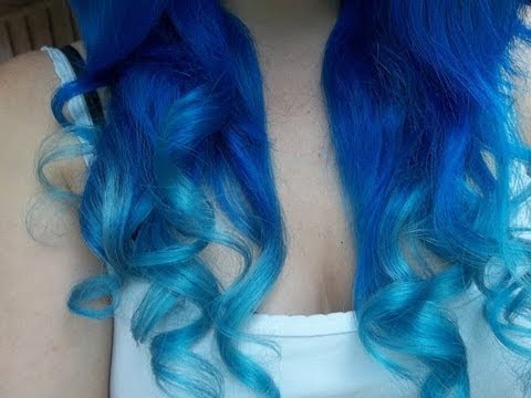 how to dye hair aqua blue