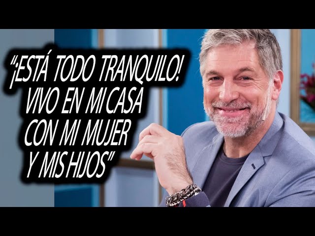 Tras el escándalo mediático, Horacio Cabak aseguró: "Vivo en mi casa, con mi mujer"