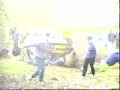 Rally Car Crashes And Rolls Over People Rally Car Crashes And Rolls Over People