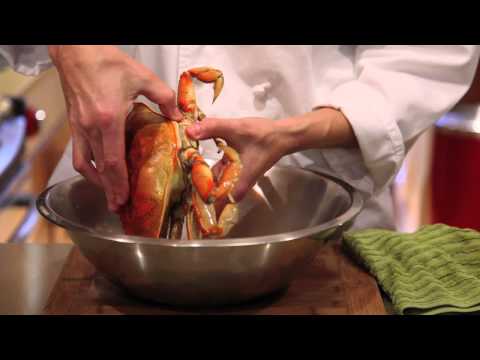 Crab - In this video, l show you how to cook and clean a Dungeness crab including a technique for 'numbing' them for easier handling. For more information about Goo...