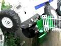 Armored police vehicle crashes