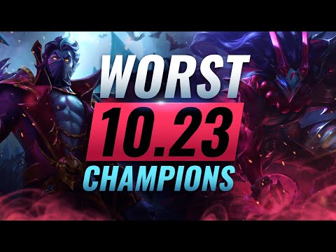 10 WORST Champs You MUST AVOID Playing in Patch 10.23 - League of Legends Preseason 11