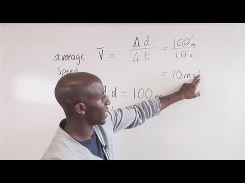 how to calculate average speed