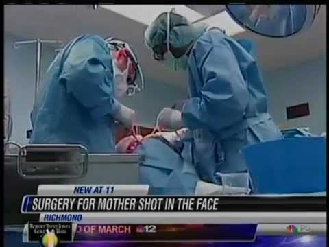 Dr. Travis Shaw performs reconstructive surgery on a domestic violence victim