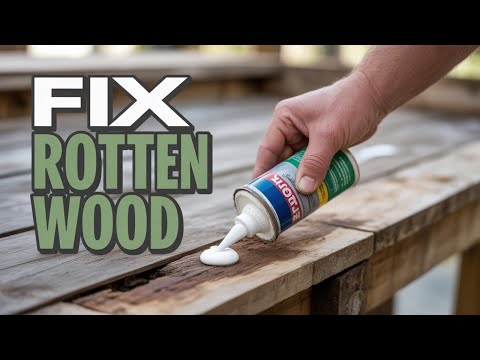 how to repair rotted window sill