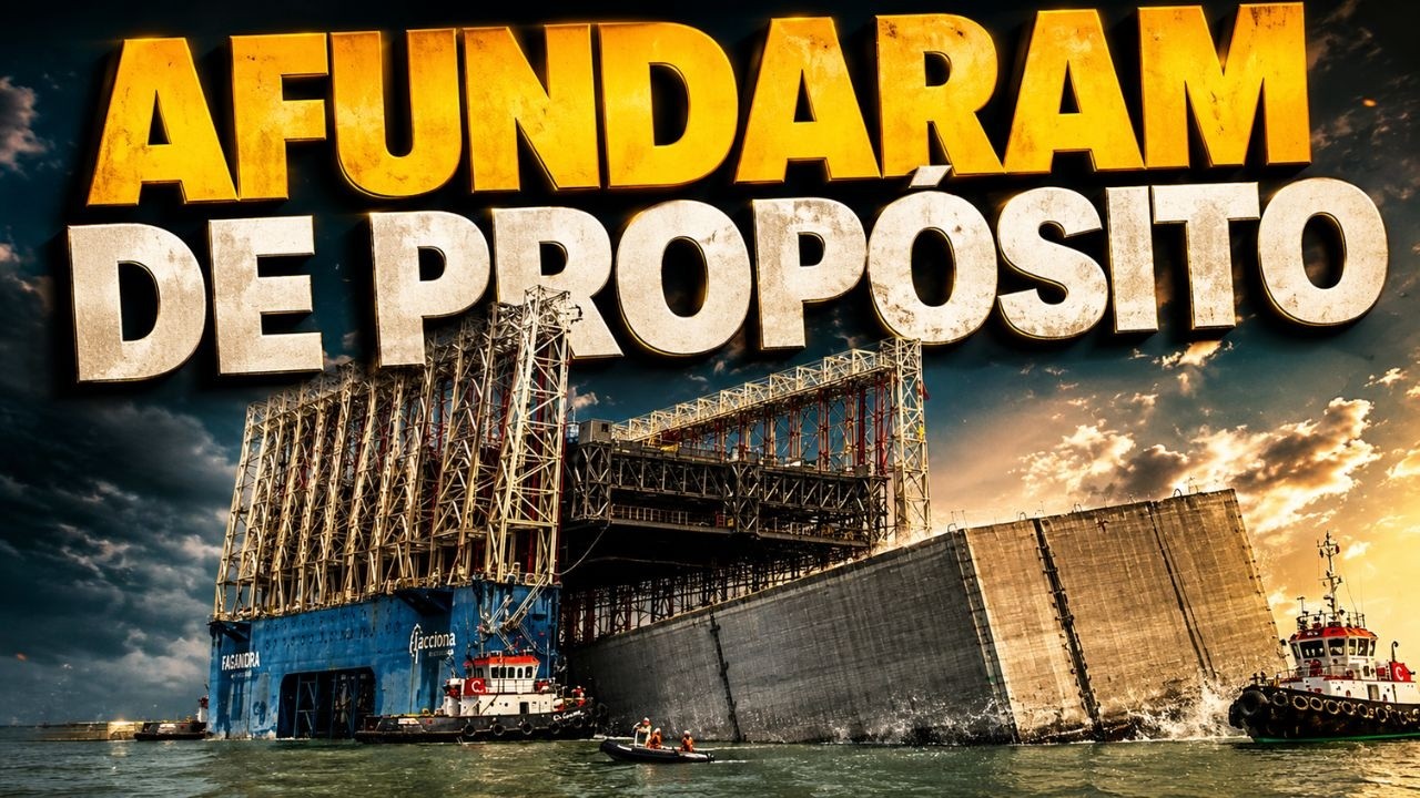 AFUNDARAM PRÉDIOS DE PROPÓSITO NO MAR PARA CONSTRUIR ISSO