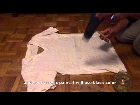 how to paint quotes on t shirts