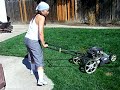 First Time Mowing the Lawn