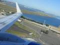 Sydney to Brisbane-Virgin Blue 737-700 Cross runway takeoff.