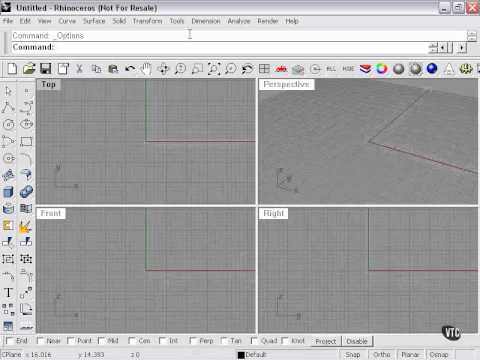 how to snap to grid in rhino