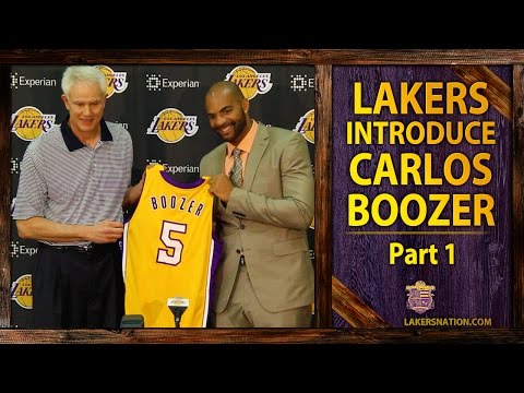 Video: Lakers Introduce Carlos Boozer (PT. 1): 'Absolutely' Can Be A Starter