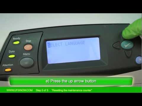 how to reset fuser count on hp 5550